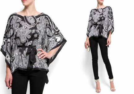 Blouse-kimono va crea o imagine intrigantă