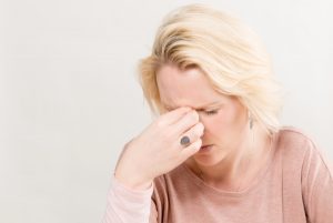 Podul nasului doare, semnele sinuzitei
