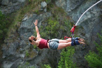 Bungy jumping стрибок на еластичному канаті