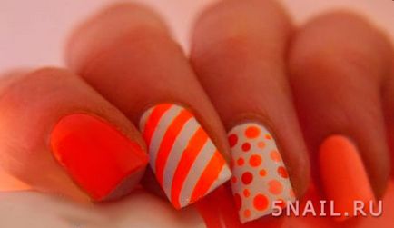 Beauty-trend trendi narancssárga manikűr - hozzon létre egy vidám nyári hangulat