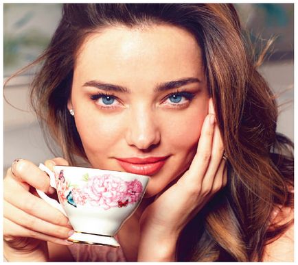 Tea szépség titkok sugárzó bőrt Miranda Kerr