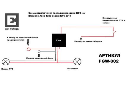 Chevrolet aveo t250 проводка підключення протитуманних фар продаж, ціна в Єкатеринбурзі