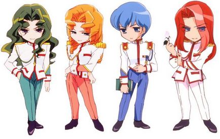 Chibiki sau personaje cu corpuri mici și capete mari - piersic de nunta - seria anime