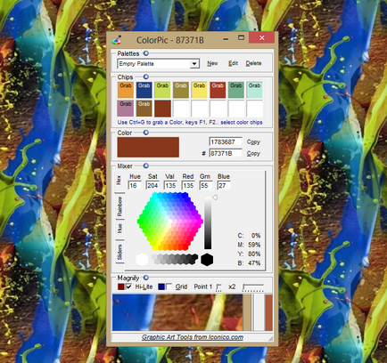 ColorPic programot pipetta