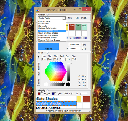 Colorpic program pentru pipetă