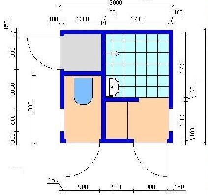 Dacha duș și toaletă sub un singur acoperiș cu propriile mâini cum să facă în mod corespunzător