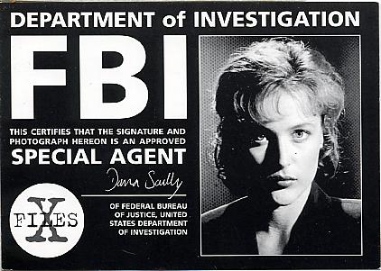 Dana scully agent fbr din materialele secrete serie