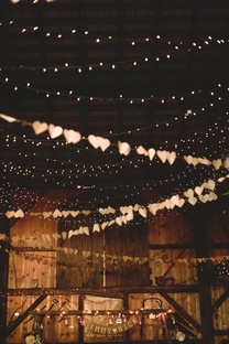 Iluminat decorativ la nunta toamna