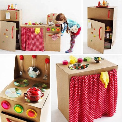 Baby Crafts Machine Timp - Artizanat de la Cutii de carton Scheme și fotografii - Mobilier de casa