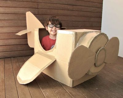 Baby Crafts Machine Timp - Artizanat de la Cutii de carton Scheme și fotografii - Mobilier de casa