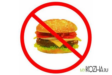 Dieta de la acnee pe fata si corpul din meniul din dreapta, alimente interzise