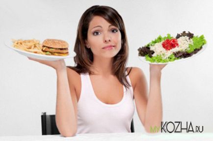 Dieta de la acnee pe fata si corpul din meniul din dreapta, alimente interzise