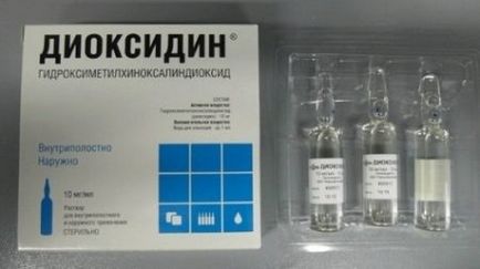 Dioxidina în instrucțiunile copiilor nasului pentru utilizare, inhalare, opinia unui țânțar