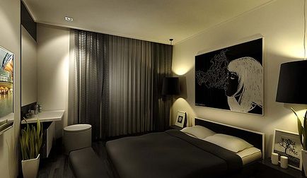 Design interior dormitor - comanda dezvoltarea proiectului de proiectare a unui dormitor la un cost scăzut în St. Petersburg