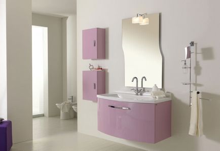 Дизайн бузкових ванних кімнат