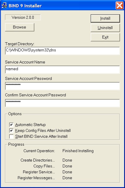 DNS-kiszolgáló a Windows XP (Address myzone1 Server) DNS-kiszolgáló a Windows XP