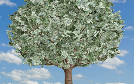 Dollár fák nőnek a gazdag saját kezét - a pénz mágnes