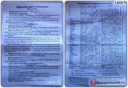 Ефірна олія ооо натуральні олії базиліка - «дуже корисне масло для краси