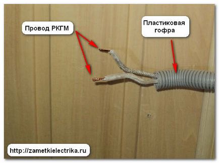 Cablare în saună cu propriile mâini rezistente la căldură sârmă, instrucțiuni video pentru instalarea cablajului,