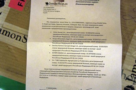 Якщо хочеш купити хамон в москві і росії, краще замов його безпосередньо з іспанії!