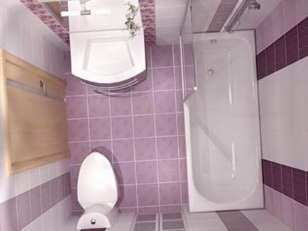 Фіолетова ванна кімната фото, дизайн, приклади оформлення