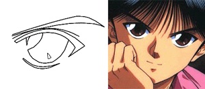 Alakja a stílus szem hogyan kell felhívni anime anime-