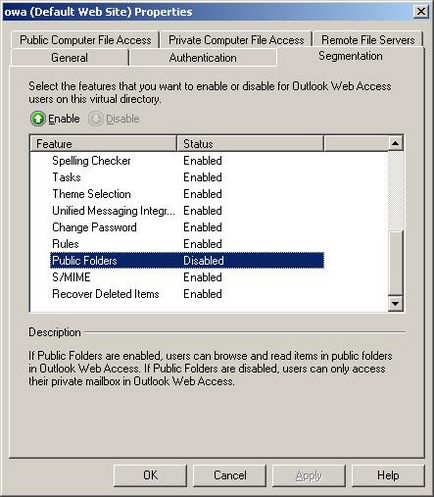 Biztonsági funkciók Outlook Web Access (3. rész)