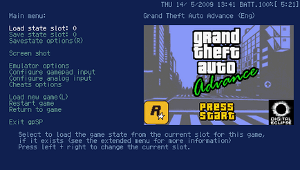 Gpsp mod - joc emulator de joc avans - programe, firmwares, jocuri și teme pentru Sony PSP