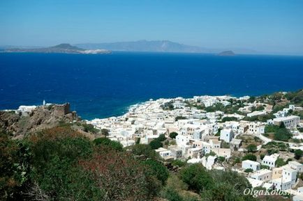 Görögország Nisyros sziget egyik nap, egyedül utazik egy álom