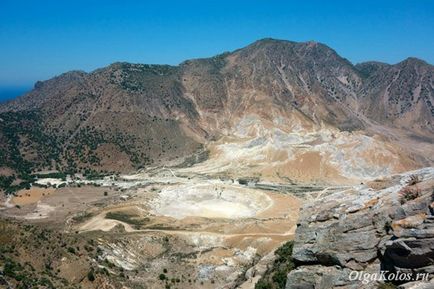 Görögország Nisyros sziget egyik nap, egyedül utazik egy álom