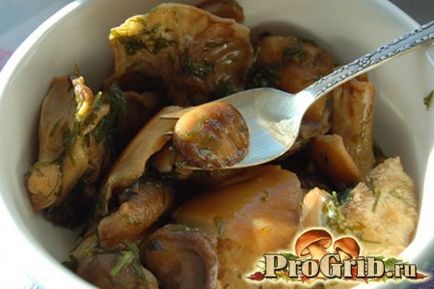 Ciupercile de depozitare și metodele de gătit ale piuaselor, rețetele sărate și marinate