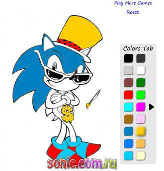 Sonic x joc de colorat - juca online