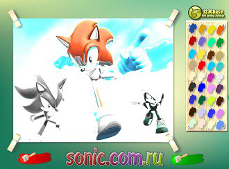 Sonic x joc de colorat - juca online