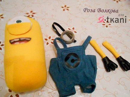 Jucărie minion cu mâinile de la fleece, decora lumea ta!