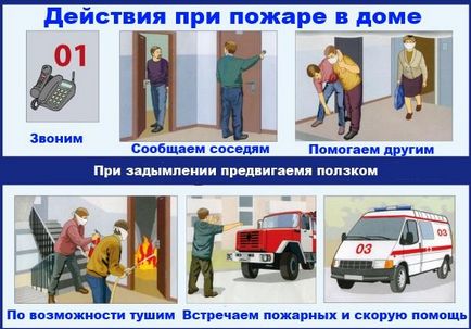 Инструкции какво да правят в случай на пожар