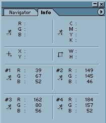 Eszközök pipetta (pipetta), színes sampler (szín referencia), és az intézkedés