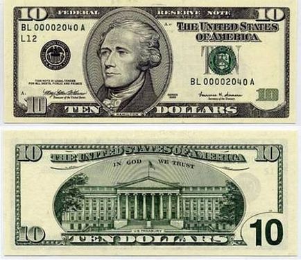 Які президенти зображені на доларових купюрах