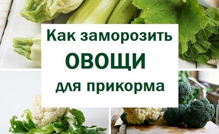 Які продукти можна заморожувати для прикорму