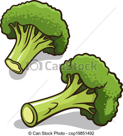 Cum să atragă broccoli cu creion sau vopsele în etape
