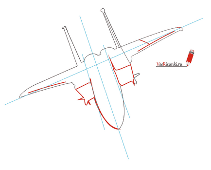 Cum de a desena o aeronavă militară în creion pas cu pas