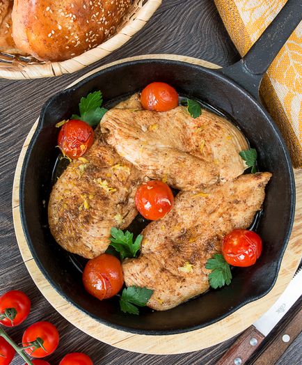 Főzni gyors csirke balzsamecettel - egy bevált recept lépésről lépésre fotók