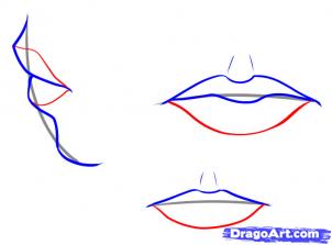 Як малювати губи