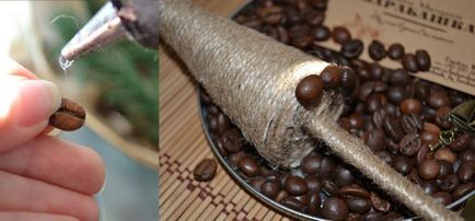Як зробити ялинку з кавових зерен своїми руками