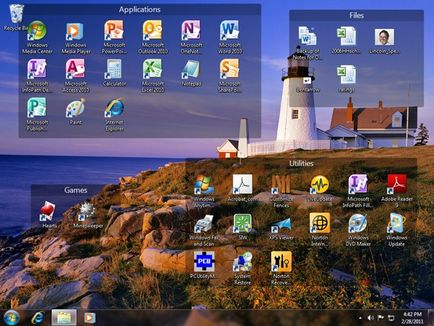 Hogyan készítsünk egy szép asztali windows (windows) Hogyan készítsünk egy szép asztali windows