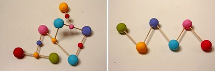 Cum se fac molecule din plasticină și scobitori - Compania EcoGlob