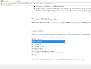 Як завантажити оригінальний iso образ windows з сайту microsoft