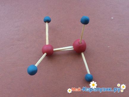 Cum se formează moleculele din plasticină