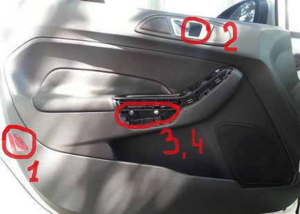 Hogyan lehet eltávolítani a ajtókárpit Ford Fiesta helyes bontás ajtó kártyák Fiesta