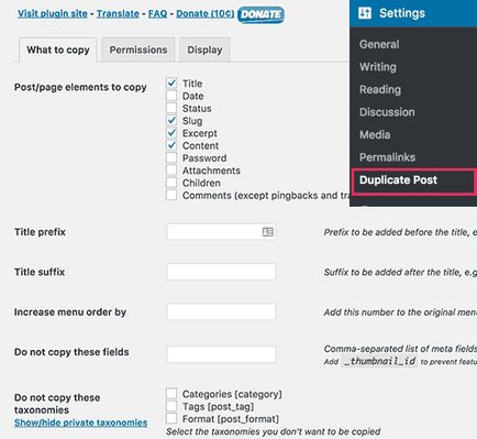 Cum de a crea o pagină duplicat sau o înregistrare wordpress într-un singur clic