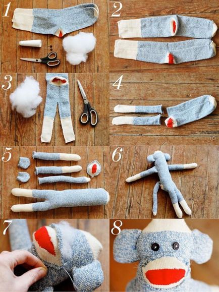 Hogyan kell varrni egy majom zokni